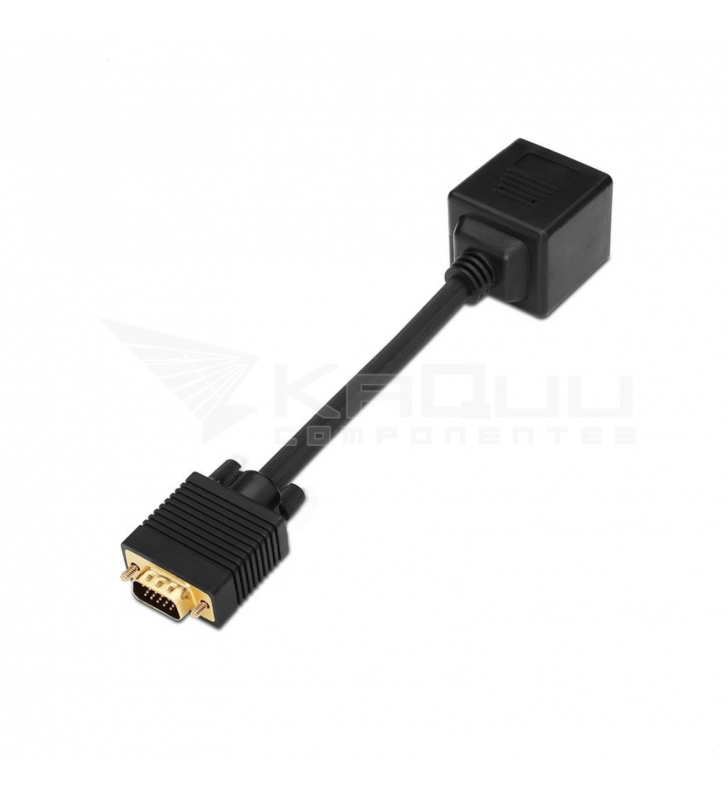 Duplicador Asiens SVGA A113-0080 VGA Macho - 2x VGA Hembra 20cm