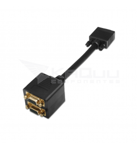 Duplicador Asiens SVGA A113-0080 VGA Macho - 2x VGA Hembra 20cm