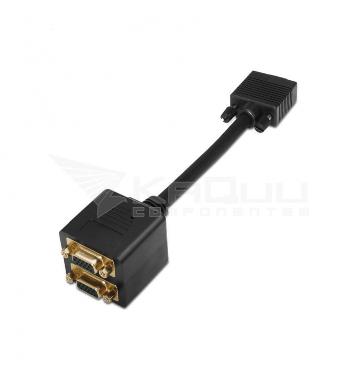 Duplicador Asiens SVGA A113-0080 VGA Macho - 2x VGA Hembra 20cm