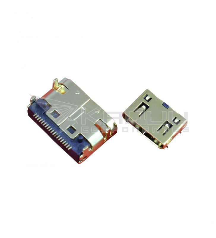 Conector Hembra Mini Hdmi De 19 Pines