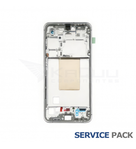 Chasis Marco Intermedio Samsung Galaxy S24 FE S721B Plata GH82-35851B Service Pack