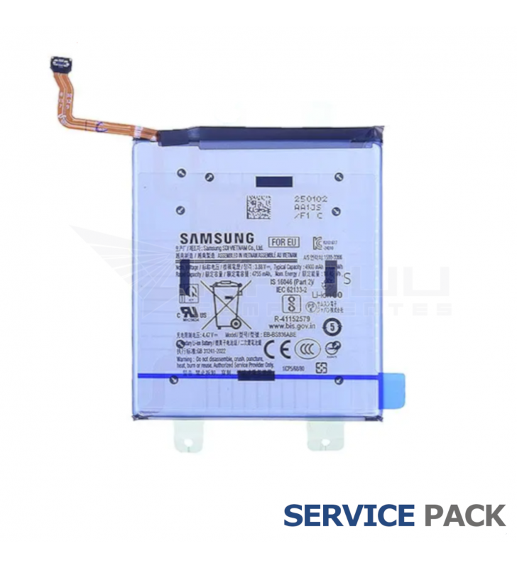 Batería 4900mAh EB-BS936ABE Samsung Galaxy S25 Plus S936B GH82-36370A Service Pack