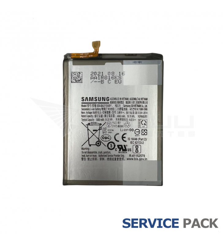 Batería EB-BA315ABY Samsung Galaxy A31 A315F, A22 4G A225F A225F GH82-25567A Service Pack Usado