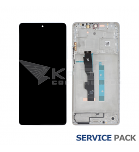 Pantalla Lcd Xiaomi Redmi Note 13 5G 2312DRAABG Marco Blanco 5600040N1700 Service Pack