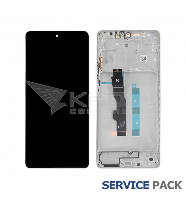Pantalla Lcd Xiaomi Redmi Note 13 5G 2312DRAABG Marco Blanco 5600040N1700 Service Pack