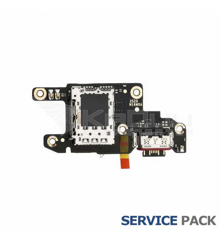 Flex Conector Carga Placa Tipo C Usb Xiaomi Poco X6 23122PCD1G 560004N16P00 Service Pack