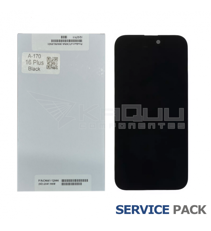 Pantalla Lcd iPhone 16 Plus A3290 Negro Service Pack