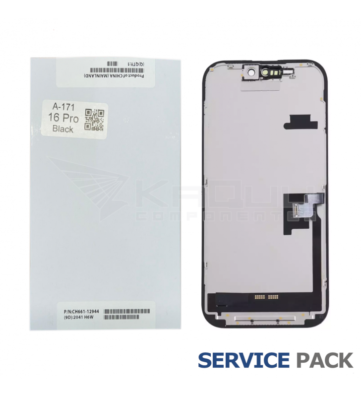 Pantalla Lcd iPhone 16 Pro A3293 Negro Service Pack