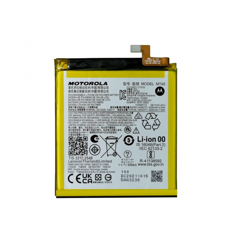 Batería MT45 4520mAh Motorola Moto Edge 20 Pro XT2153 SB18D11084 SB18D27657 Service Pack