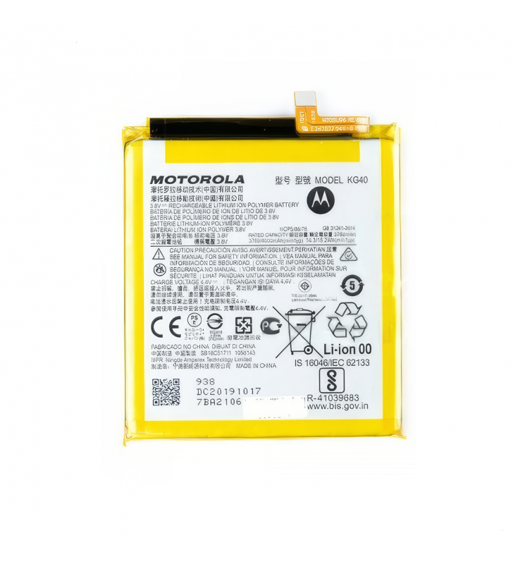 Batería KG40 4000mAh Motorola Moto G8 XT2045, G8 Play XT2015, One Macro SB18C77667 SB18C77666 SB18C51711 SB18C51712 Service Pack
