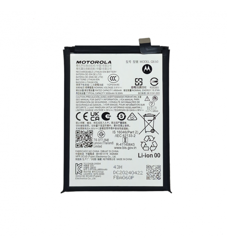 Batería QE50 5000mAh Motorola Moto G85 XT2427-3 SB18E14178 SB18E14179  Service Pack