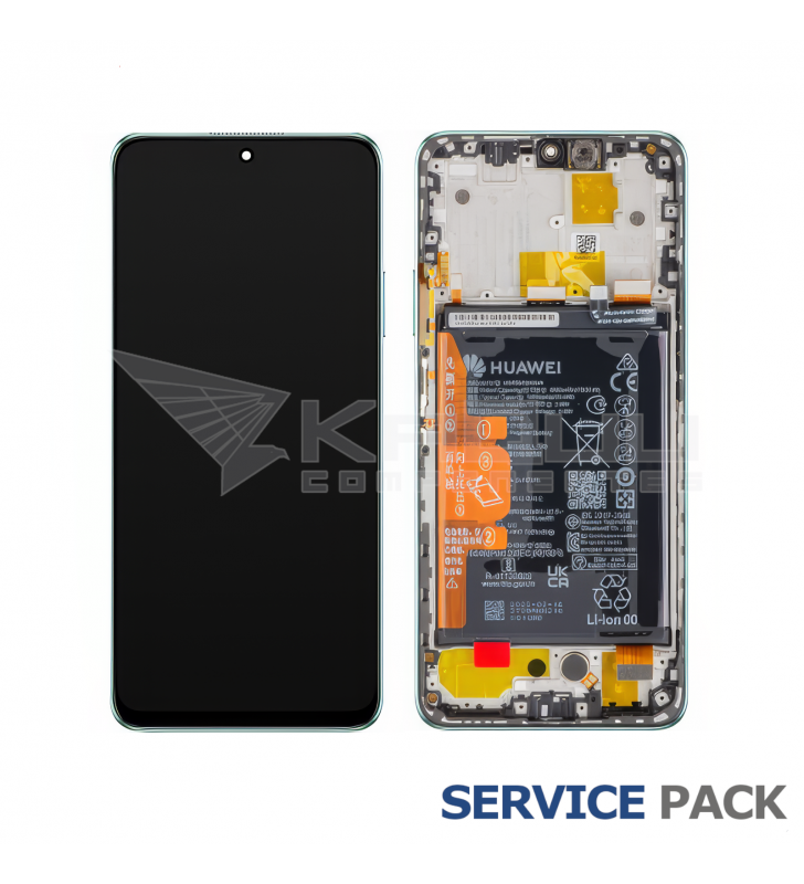 Pantalla Lcd Huawei Nova Y90 CTR-LX2 Marco Verde con Batería 02355ARG Service Pack