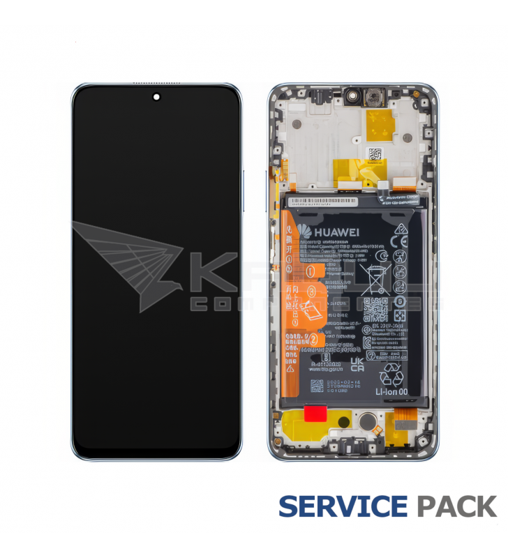 Pantalla Lcd Huawei Nova Y90 CTR-LX2 Marco Azul con Batería 02355ARH Service Pack