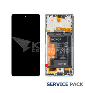 Pantalla Lcd Honor Magic5 Lite RMO-NX3 Marco Verde con Batería 0235AEMX Service Pack