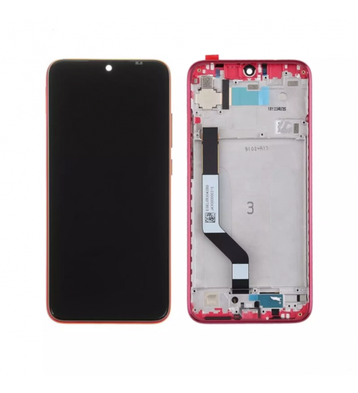 Pantalla Lcd Xiaomi Redmi Note 7 M1901F7G, Note 7 Pro M190147S Marco Rojo 5609100030C7 560910008033 Service Pack