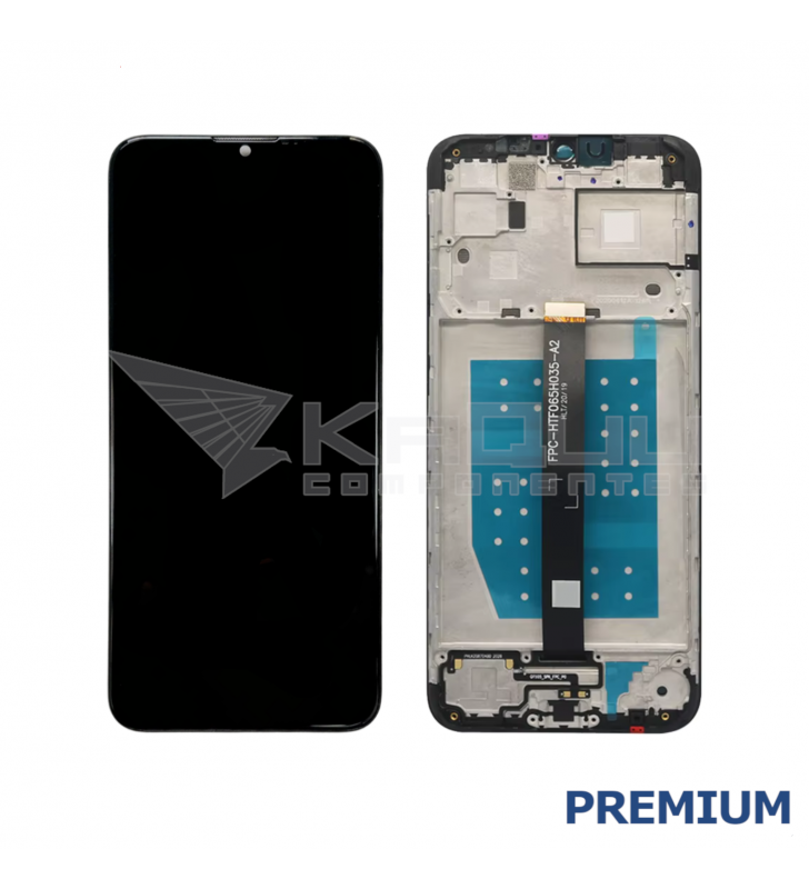 Pantalla Lcd para Motorola One Fusion XT2073 Marco Negro Premium