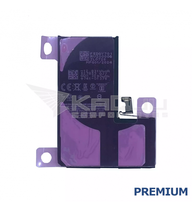 Batería 3274mAh para iPhone 15 Pro A2848 Premium