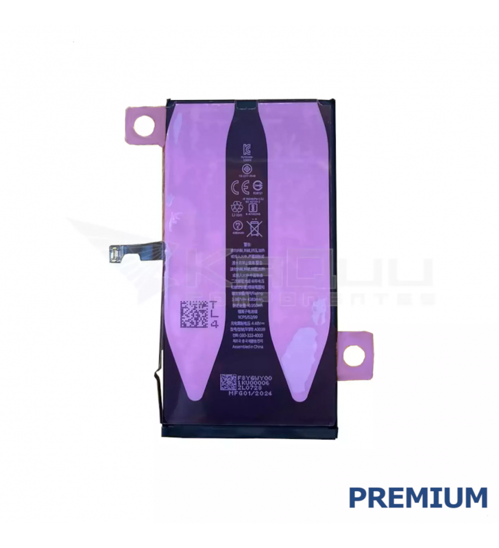 Batería 4383mAh para iPhone 15 Plus A3094 Premium