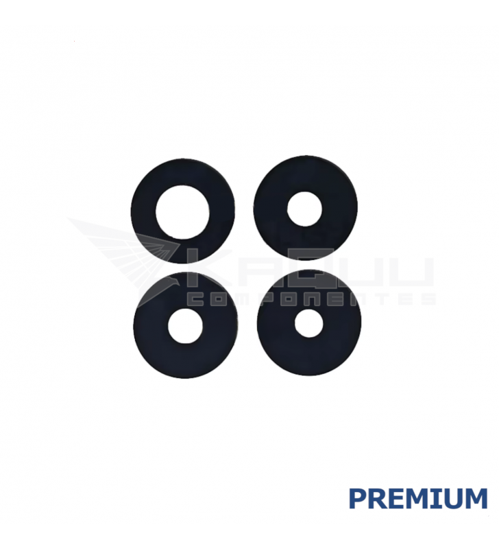 Set de 4 Cristal Cámara Lente para Xiaomi 14T 5G 2406APNFAG, 14T Pro 5G 2407FPN8EG Premium