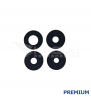 Set de 4 Cristal Cámara Lente para Xiaomi 14T 5G 2406APNFAG, 14T Pro 5G 2407FPN8EG Premium