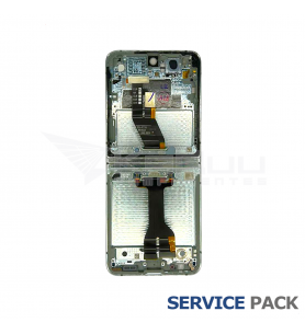 Chasis Marco Intermedio Lcd Samsung Galaxy Z Flip5 F731B Menta Service Pack Usado