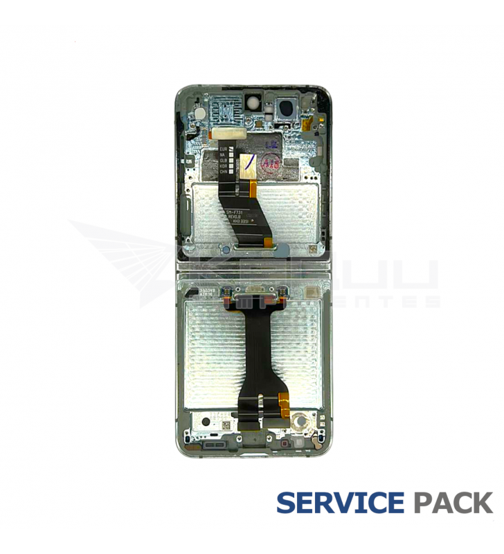 Chasis Marco Intermedio Lcd Samsung Galaxy Z Flip5 F731B Menta Service Pack Usado