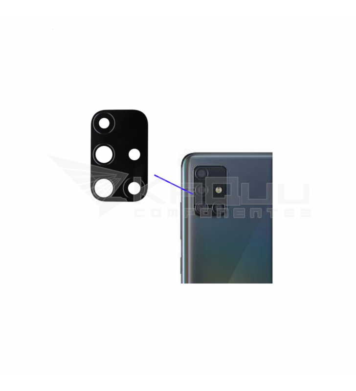 Cristal cámara lente para Samsung Galaxy M51 M515F
