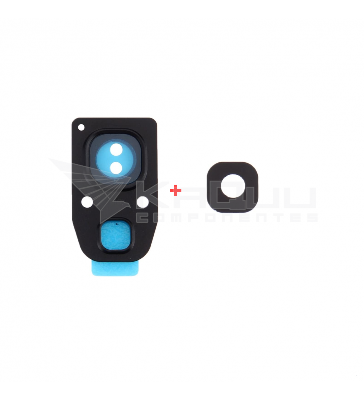 Embellecedor Cristal Cámara Lente para Samsung Galaxy A5 2017 A520F A320F A720F Negro