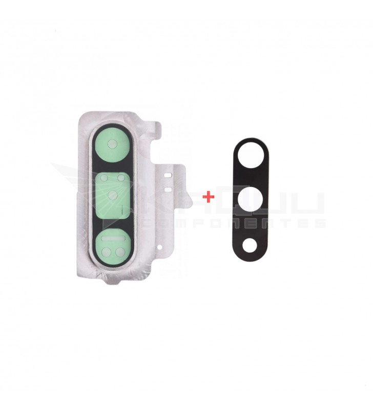 Embellecedor Cristal Cámara Lente para Galaxy Note 10 N970F Plata