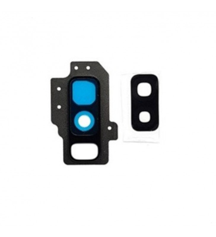 Embellecedor cristal cámara lente para Samsung Galaxy S9 Plus G965F NEGRO