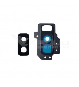 Embellecedor cristal cámara lente para Samsung Galaxy S9 Plus G965F PLATA