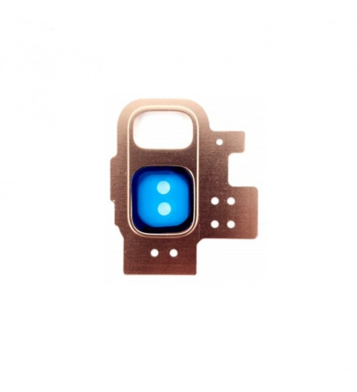 Embellecedor Cristal Cámara Lente para Samsung Galaxy S9 G960F Dorado