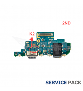 Flex Conector Carga Placa Tipo C Version K2 Samsung Galaxy A52s 5G 2ND A528B GH96-14860A Service Pack