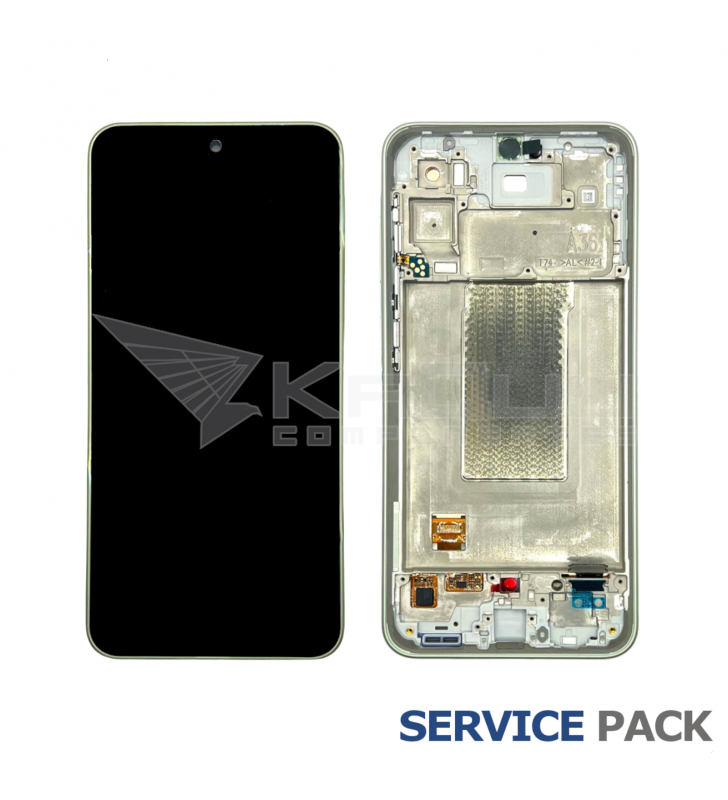 Pantalla Lcd Samsung Galaxy A36 5G A366B Marco Verde GH82-36841C Service Pack