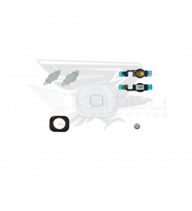 Boton Home / Flex / Chapa Metal / Membrana / Espaciador para Iphone 5 / 5G Blanco