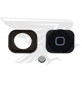 Boton Home Exterior / Espaciador / Pegatina para Iphone 5 / 5G Negro