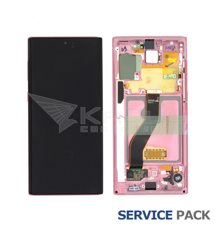 Pantalla Lcd Samsung Galaxy Note 10 N970F Marco Rosa GH82-20818F Service Pack