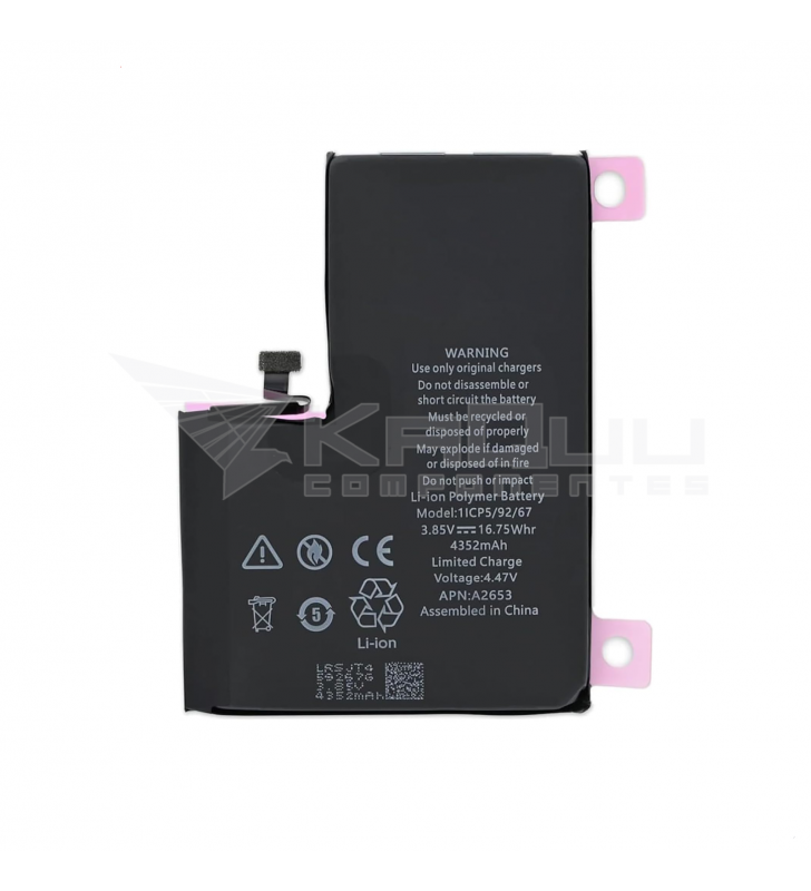 Batería 4352mAh para iPhone 13 Pro Max A2484 Premium (Sin mensaje)