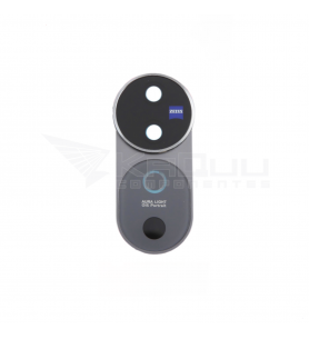 Embellecedor Cristal Cámara Lente para Vivo V40 5G V2348 Negro