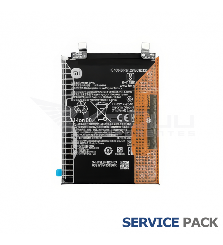 Batería BP4K 5000mAh Xiaomi Poco X5 Pro 2101320G, Redmi Note 12 Pro 5G 22101316C, Poco F5 23049PCD8G 46020000F4KG Service Pack