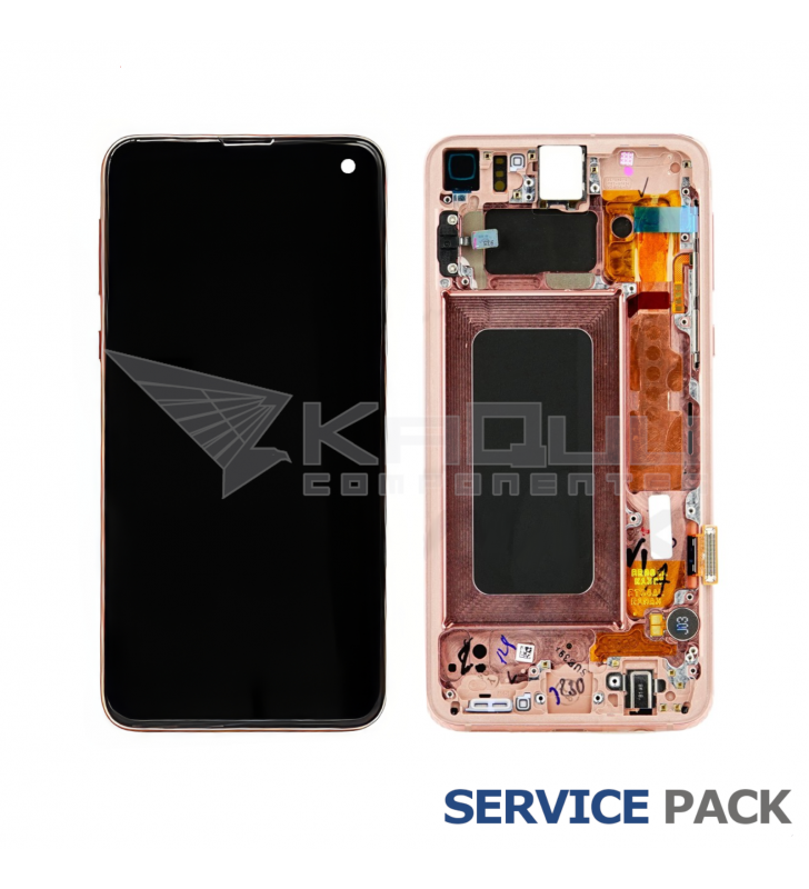 Pantalla Lcd Samsung Galaxy S10E G970 Marco Rosa GH82-18852D GH82-18836D Service Pack