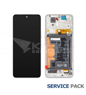 Pantalla Lcd Honor 200 ELI-AN00 Marco Blanco con Batería 0235ALRK Service Pack