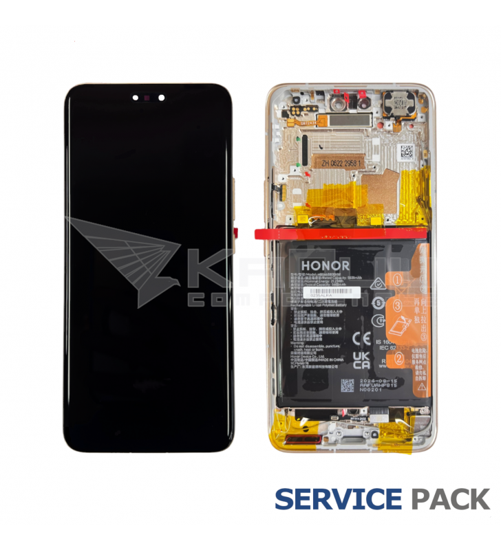 Pantalla Lcd Honor Magic6 Pro BVL-AN16 Marco Dorado con Batería 0235ALRA Service Pack