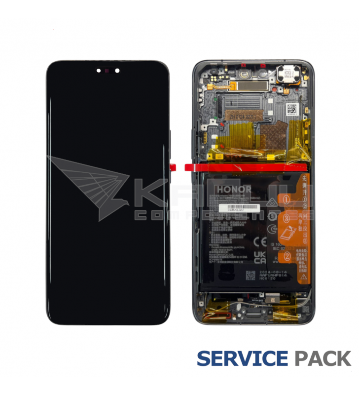 Pantalla Lcd Honor Magic6 Pro BVL-AN16 Marco Negro con Batería 0235ALQD Service Pack