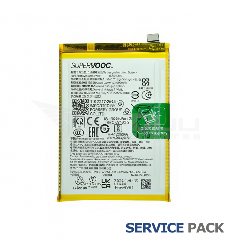 Batería BLPA59 5000mAh Oppo Reno 12 5G CPH2625 621035000108 Service Pack
