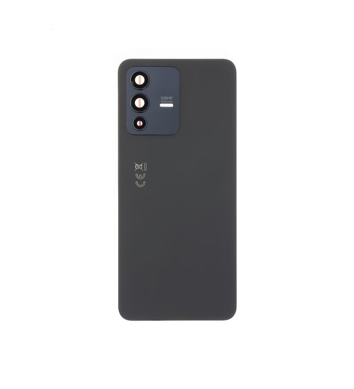 Tapa Trasera con Lente para Vivo V23 5G V2130 Negro Premium