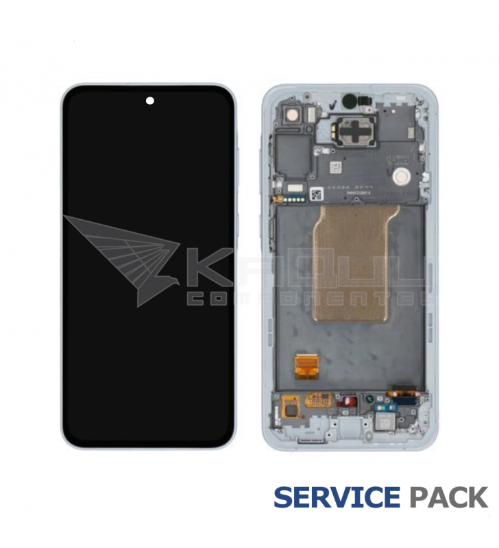 Pantalla Lcd Samsung Galaxy A55 5G A556B Marco Azul GH82-34305B Service Pack