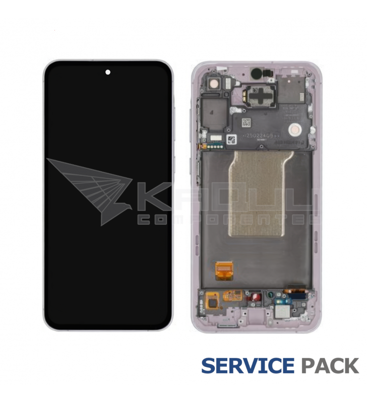 Pantalla Lcd Samsung Galaxy A55 5G A556B Marco Lavanda GH82-34305C Service Pack