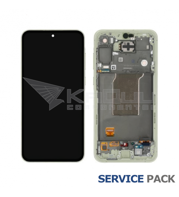 Pantalla Lcd Samsung Galaxy A55 5G A556B Marco Amarillo GH82-34305D Service Pack
