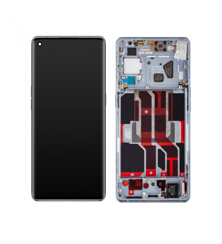 Pantalla Lcd Oppo Reno6 Pro 5G Snapdragon CPH2247, Reno6 Pro Plus PENM00 Marco Gris 4907528 Service Pack